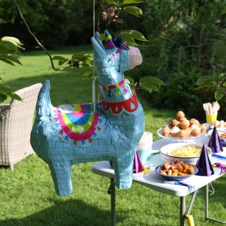 Pinata Lama mit Augenbinde
